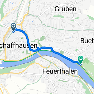 Bahnhofstrasse, Schaffhausen nach Lindliweg, Schaffhausen