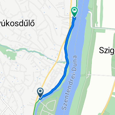 Hullám utca, Szentendre nach Leányfalu