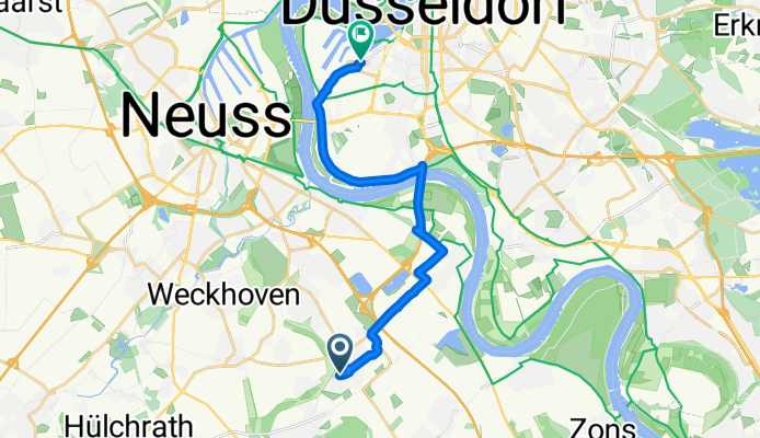 Peter-Behrens-Straße, Neuss nach Kaistraße, Düsseldorf