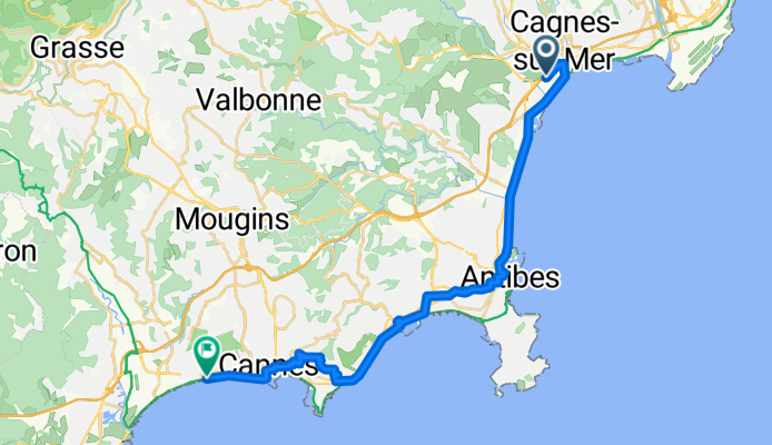 Von Cagnes-sur-Mer bis Cannes