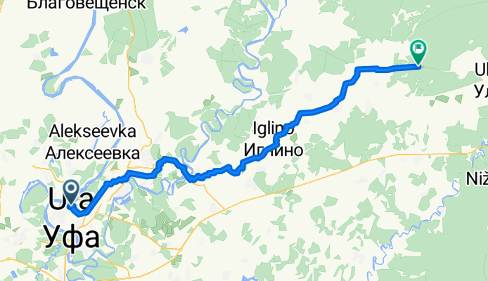 Уфа - Кудеевский