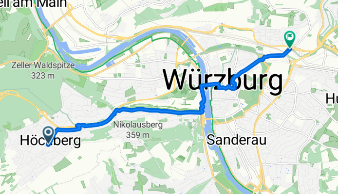 Hauptstraße, Höchberg a Nürnberger Straße, Wurtzburgo