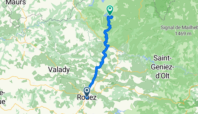 Rodez - Entraygues-sur-Truyère