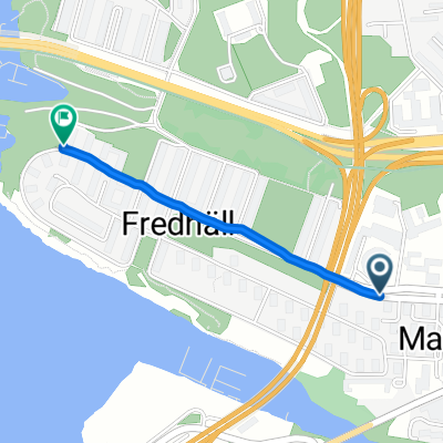 Stagneliusvägen, Stockholm to Snoilskyvägen, Stockholm