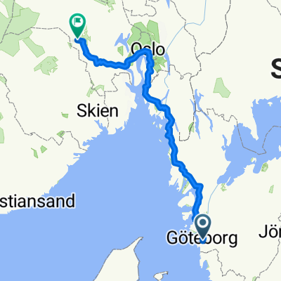 From Gothenburg Metropolitan Area to Veggli