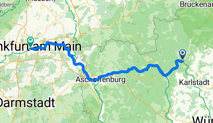 Gemünden am Main - Frankfurt am Main