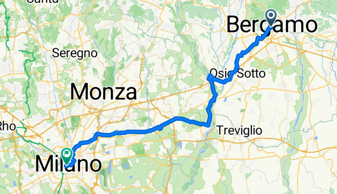 Von Bergamo bis Mailand