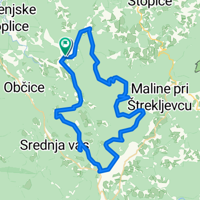 Ljuben to Gaber- Uršna Sela- Novo mesto