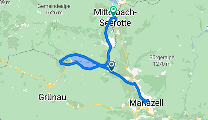 Von Maria Zell rund um den Erlaufsee nach Mitterbach Seegrotte