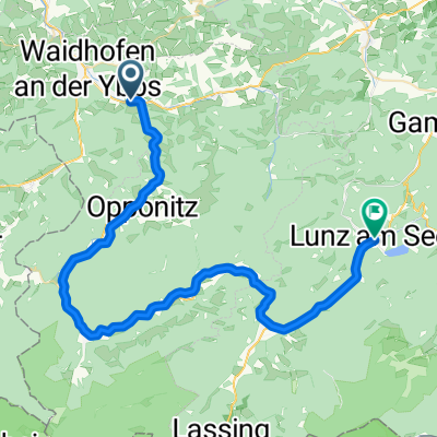 Von Waidhofen ( Fa.Bene ) bis Lunz am See und retour