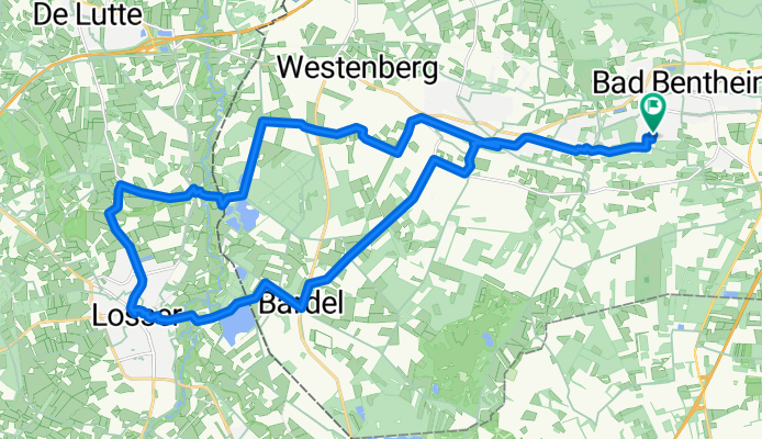 Bad Bentheim nach Gildehaus nach Losser und zurück über Bardel