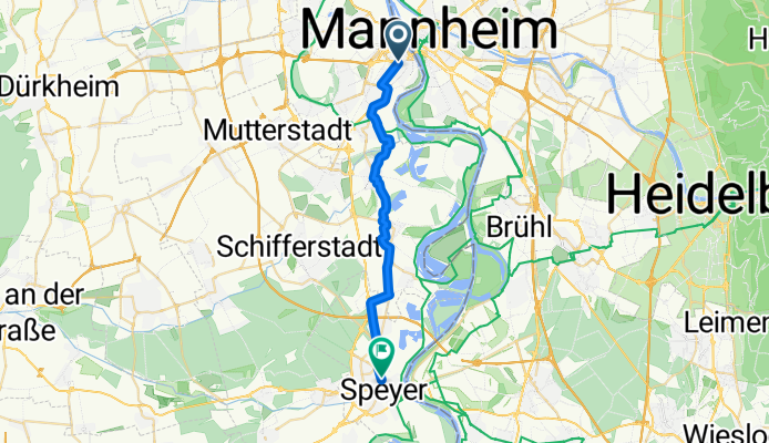 Wredestraße nach Wormser Landstraße