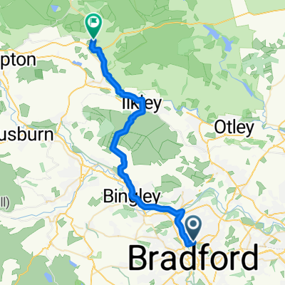Route to Bolton Abbey
