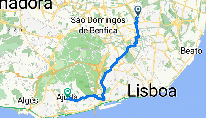 Rua Alberto de Oliveira to Rua Soldado António da Costa 7A