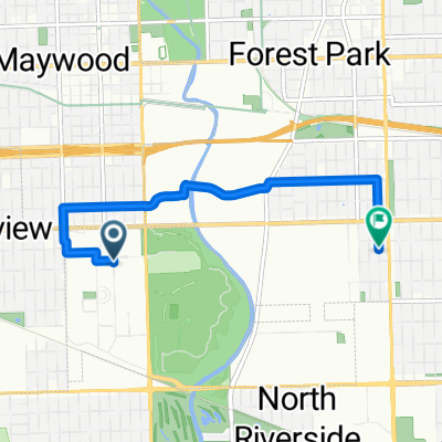 Route from Hines