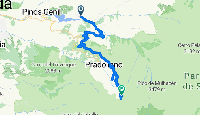 Calle Maitena, Güéjar-Sierra to Veleta