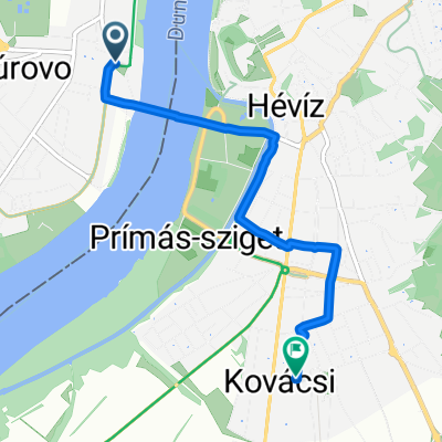 Štúrovo, Štúrovo nach Virágos utca, Esztergom