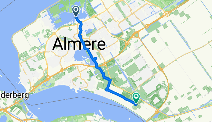 Noorderplassenweg, Almere naar Lijsterweg, Almere