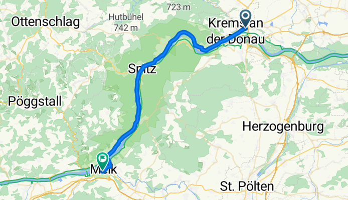 Reitenhaslachergasse, Krems an der Donau nach Babenbergerstraße, Melk