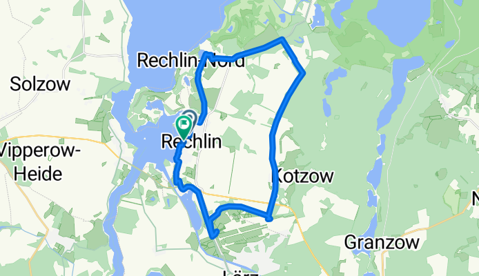 Imkerweg, Rechlin nach Mittelstraße, Rechlin