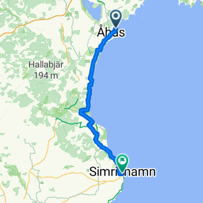 Paradisvägen, Åhus to Stortorget, Simrishamn