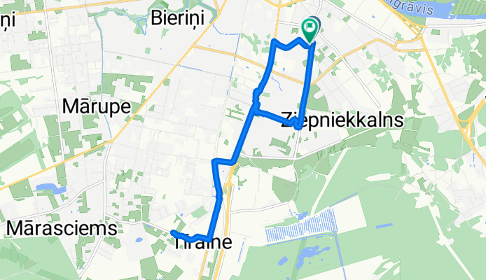 Valdeķu iela, Рига до Valdeķu iela, Рига