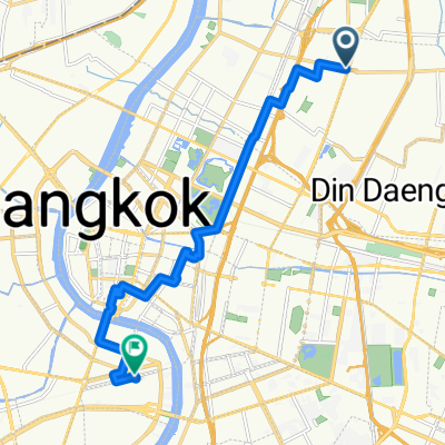 Sali Ratthawiphak Road, Phaya Thai District to Charoen Rat Road, Khlong San District