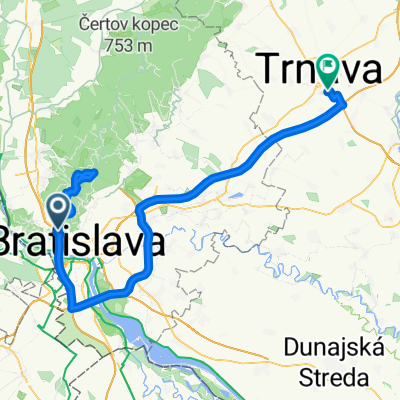 Dúbravská cesta, Bratislava IV to Lúčna, Trnava