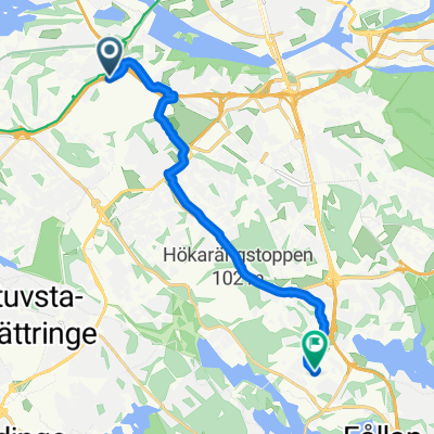 Västberga allé, Hägersten to Storforsplan, Farsta