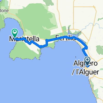 Route to Porto Conte Tower