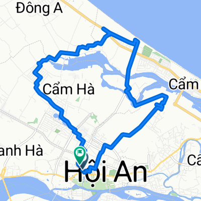 hoi an beach and rice paddle route (personal)
