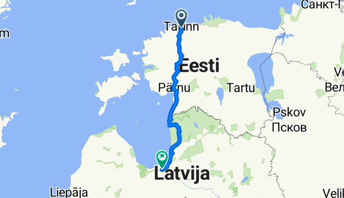 Vabaduse väljak, Tallinn to Centra rajons, Riga