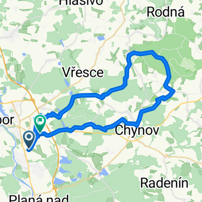 Route in Tábor
