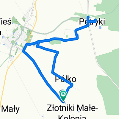 Złotniki Małe-Kolonia, Stawiszyn do Złotniki Małe-Kolonia, Stawiszyn