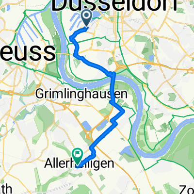 Kaistraße, Düsseldorf nach Mommsenstraße, Neuss