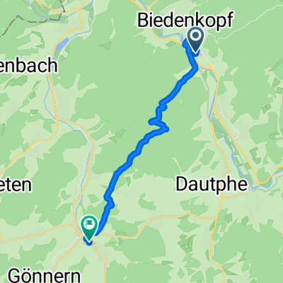 Georg-Kramer-Straße, Biedenkopf nach Oberland, Steffenberg