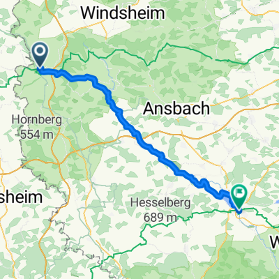 Rothenburg ob der Tauber - Gunzenhausen