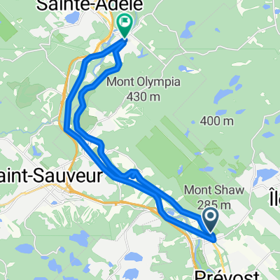 Boulevard Curé-Labelle, Prévost à St-Jérôme à St-Faustin, Ste-Adèle