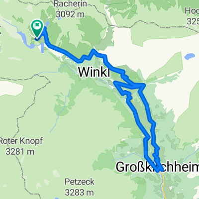 Route in Heiligenblut am Grossglockner