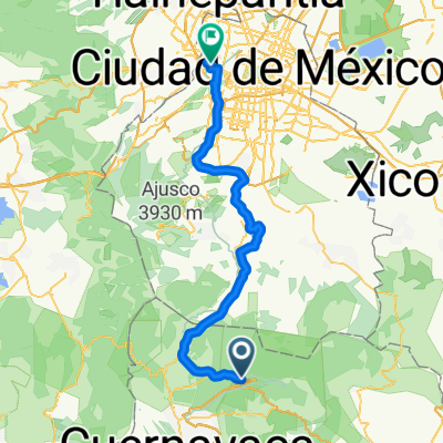 Autopista México - Cuernavaca (Cuota), 迪坡斯特兰 to Avenida Río San Joaquín, Miguel Hidalgo