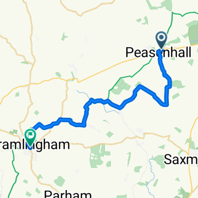 From Saxmundham to Woodbridge