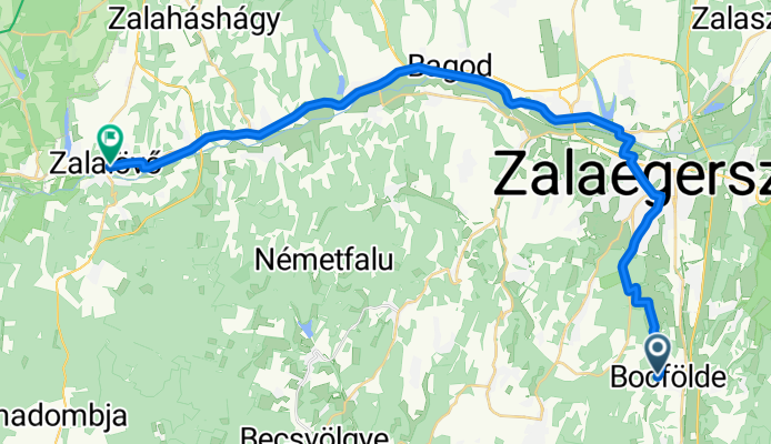 Rákóczi Ferenc utca - Szabadság tér