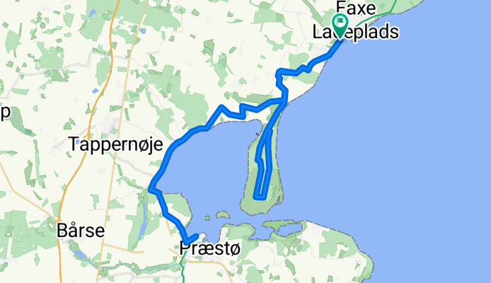 Route in Faxe Ladeplads