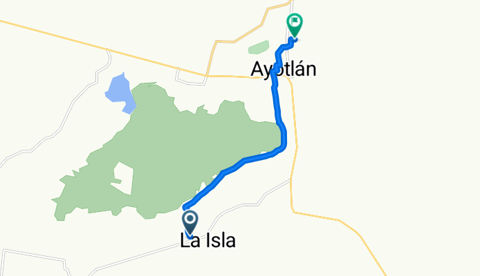 La Isla, La Isla a Las Jaras, Ayotlán