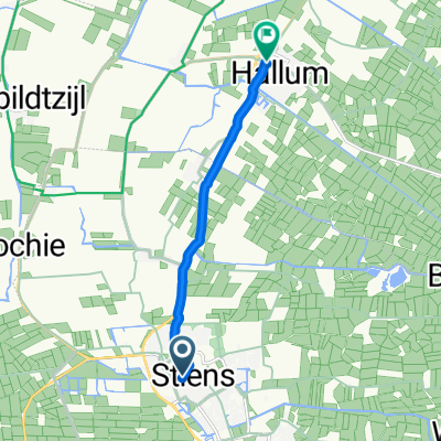 Langebuorren, Stiens naar Hegebuorren, Hallum