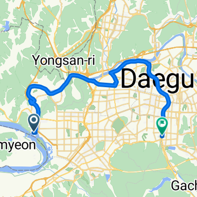 강정본길, 대구광역시에서 상동, 대구광역시까지