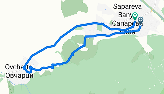 Route to Sapareva Banya