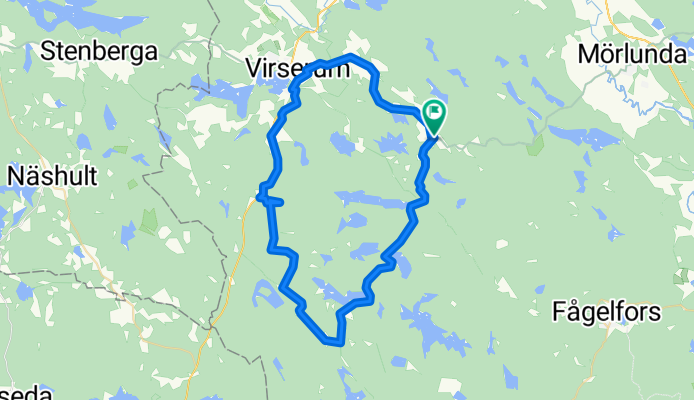 Bösebo, Virserum nach Bösebo, Virserum