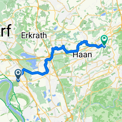 Benrather Schloßallee, Düsseldorf nach Buxhaus, Solingen