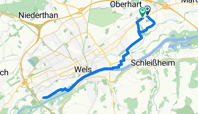 Saarstraße, Wels nach Saarstraße, Wels